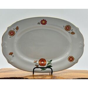 Chodziez Platter MCM RColorful Flowers Poland Spring China Platter Easter